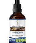 Secrets of the Tribe Black Peppercorn Tincture Alcohol-Free Liquid Extract, Black Peppercorn (Piper nigrum) Dried Fruit (4 FL OZ)