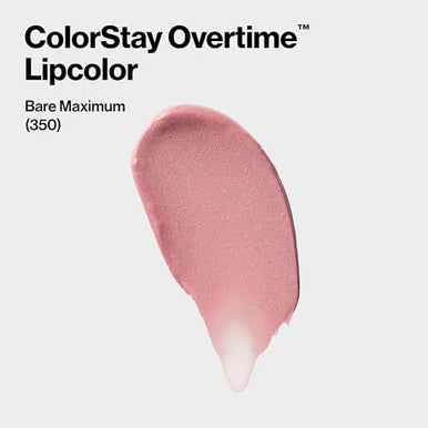 Revlon Liquid Lipstick With Clear Lip Gloss Colorstay Overtime Lipcolor Dual Ended With Vitamin E 350 Bare Maximum 0.07 Fl Oz