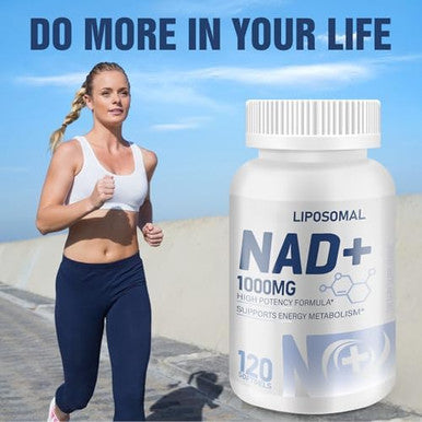 Pure Liposomal Nad+ Supplement 1000Mg, High Nad Potency, High Absorption, Boost Energy And Dna Repair, Aging Defense And Brain Function 120 Softgels