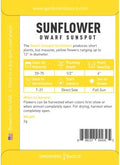 Gardeners Basics, Dwarf Sunflower Seeds for Planting Flowers - (Yellow Sunspot) is an Open-Pollinated, Non-GMO Sun Flower Variety- Dwarf Yellow Sunflower Seeds Great for Outdoor Flower Gardening