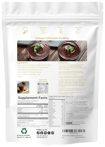 Micro Ingredients Collagen Peptides Powder Organic 12Oz