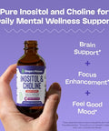 Drops Of Nature Inositol & Choline Liquid Drops Vegan Non-Gmo Easy-To-Take Enhanced Absorption Inositol Supplement Prenatal Vitamins For Women Supports Cellular Health & Overall Wellness (Mixed Berry 60Ml)