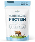 Revive Naturals Multi Collagen Hydrolyzed Protein Powder (16Oz) - Types I Ii Iii V & X - Grass Fed Bovine (Peptan ) Wild Caught Marine Free Roaming Chicken & Eggshell Collagen Peptides Non-Gmo Gf