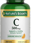 Nature'S Bounty Vitamin C, Supports A Healthy Immune System, Vitamin Supplement, 500Mg, 250 Tablets