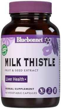 Bluebonnet Milk Thistle Fruit And Seed Extract Supplement 60 Count