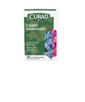 Curad Camouflage Pink and Blue Fabric Bandages 25 Count (Pack of 6)