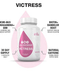 Sweat Ethic Victress Hormone Balance Support For Women With Ksm-66 Ashwagandha Dim Biotin Folic Acid Dandelion Root Cayenne Pepper & Vitamin D3 Daily Wellness Formula 90 Easy To Take Capsules