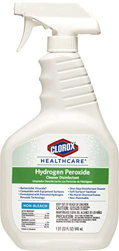 Clorox Healthcare Hydrogen Peroxide Cleaner Disinfectant Bleach Free 32 Fluid Ounces (Package May Vary)