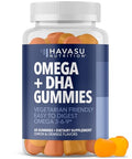 Havasu Nutrition Omega 3 6 9 Dha Gummies For Adults - Plant-Based Fish Oil Alternative With Chia Seed Oil And Algae - Support Brain And Immune Function - Lemon And Orange Flavors - Vegetarian Friendly 60 Count