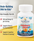 Nordic Naturals Children S Dha Xtra Berry Punch - 90 Mini Chewable Soft Gels For Kids - 636 Mg Omega-3S Epa & Dha - Cognitive & Immune Function Learning Social Development - Non-Gmo 30 Servings