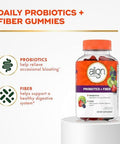 Align Probiotic Probiotics + Fiber Probiotics Help Relieve Occasional Bloating Fiber Helps Support A Healthy Digestive System #1 Doctor Recommended Probiotic BrandÃ¢â‚¬Â¡ 90 Gummies