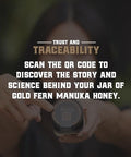 Gold Fern Honey - Raw New Zealand Manuka Honey Medical Grade | 8.8oz Monofloral MGO 400+ | Pure, Natural, Unpasteurized, Unfiltered Superfood, Traceable from Hive to Hand.