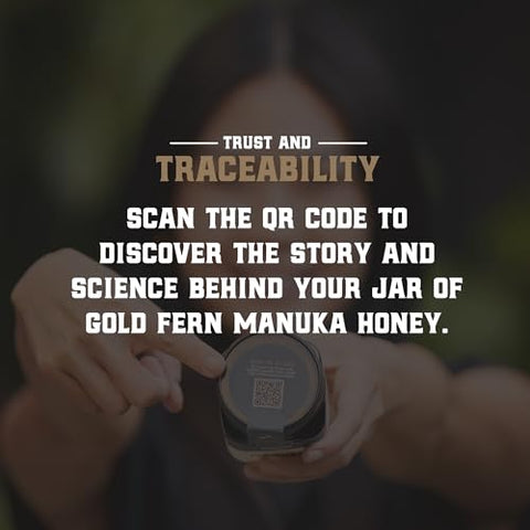 Gold Fern Honey - Raw New Zealand Manuka Honey Medical Grade | 8.8oz Monofloral MGO 400+ | Pure, Natural, Unpasteurized, Unfiltered Superfood, Traceable from Hive to Hand.