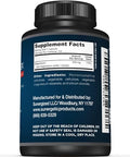 Sunergetic Premium Magnesium Citrate Capsules " Powerful 500Mg Magnesium Oxide & Citrate Supplement " Helps Support Healthy Bones Muscles Teeth Energy & Relaxation " 120 Vegetable Capsules