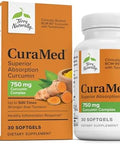 Terry Naturally Curamed 750Mg Antioxidant Supplement For Brain & Heart Health Support Dietary Supplement With Highpotency Curcumin Complex Kidney Liver & Immune Health Support 90 Softgels