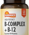 Sundance Vitamin Bcomplex With B12 60 Tablets High Potency Vegetarian Nongmo And Gluten Supplement