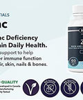 Maxion Max Zinc Supplement to Maintain Healthy Skin, Bones, Hair, and Nails, 60 Capsules