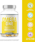 Nutraone Omegaone Omega-3 Fish Oil Supplement (90 Fish Oil Pills) 500Mg