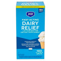 Berkley Jensen Maximum Strength Fast Acting Lactase Enzyme 9000 Fcc - Natural Dairy Relief Digestive Supplement - Helps Prevent Bloating Gas Loose Bowels Due To Lactose Intolerance 180 Tablets