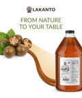 Lakanto Sugar Free Maple Flavored Syrup Sweetener with Monk Fruit and Erythritol, 128 fl oz