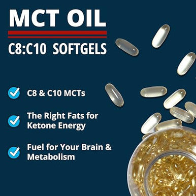 Dr. Boz - C8:C10 Mct Oil Supplement (330 Softgels) - Doctor Approved - Natural Energy & Mental Focus - Increases Ketones - Made From Pure Coconut Oil - Made In The Usa - Self Care