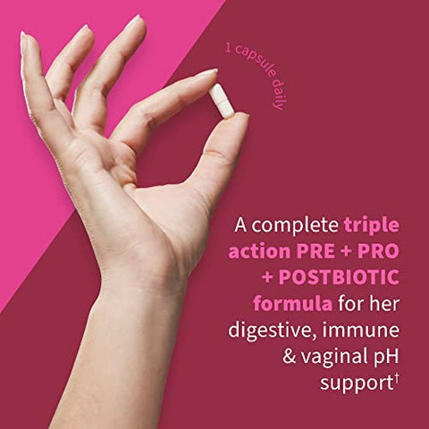 Garden Of Life Dr Formulated Womens Ph Probiotics 50 Billion Cfu Pre Pro Postbiotics - Digestive Immune And Vaginal Support Potato Acacia Postbiotic Metabolites 30 Vegetarian Capsules