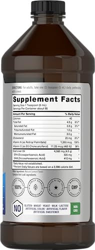 Horbaach Arctic Cod Liver Oil With Epa/Dha 16 Fl Oz