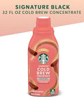 Starbucks Cold Brew Coffee Concentrate, Sweetened Brown Sugar Cinnamon Flavored Iced Coffee, 32 fl oz