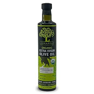 Ellora Farms, Greek Extra Virgin Olive Oil, Single Estate PDO Messara, Greece, Non GMO, cold-pressed, Polyphenol, Glass Bottle, 17 FL oz