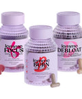 Lemme Burn Debloat & Focus Bundle Metabolism & Fat Burning Bloating & Gas Relief Capsules Focus & Brain Health Gummies Gluten-Free Non-Gmo 60 Count Capsules & 50 Count Gummies