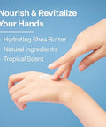 Qrxlabs Shea Coconut Hand Cream 4 Oz - Paraben- Hydrating Formula With Shea Butter Coconut Oil Vitamin E - Non-Greasy Quick-Absorbing - Soften And Moisturize Hands
