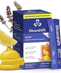 Blueshift Sleep Aid Powder For Adults " Lemon Lavender 3 Mg Melatonin 5'Htp Taurine & Glycine Stick'Pack Drink Mix " Zero Sugar 5 Cal Deep Rem & Next'Day Refresh Sleep 10 Ct