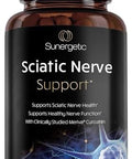 Sunergetic Premium Sciatic Nerve Support Formula Sciatic Nerve Supplement With Benfotaimine Alpha Lipoic Acid (Ala) & Meriva Turmeric Supports Sciatic Nerve Health & Joint Comfort 60 Capsules