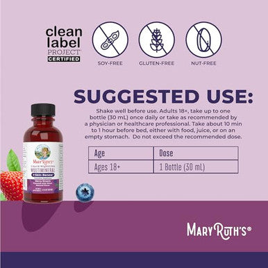Maryruth's Travel Size Nighttime Liquid Multimineral + Skin Renew 1 Fl Oz Pack Of 8