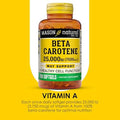 Mason Natural Vitamin A Beta Carotene 25000 Iu Supports Vision Cell Function & Immune Health 100 Softgels Pack Of 3