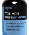 Legion Triumph Daily Sport Multivitamin Supplement - Vitamins And Minerals For Athletes Helps With Energy For Sports & Bodybuilding Workouts. 30 Servings (Women)