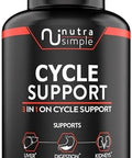 Cycle Support Supplement For Men, 3-In-1 On Cycle Support, Made In Usa, Liver Support With Milk Thistle, Zinc, Dandelion, Beet Root, Artichoke Extract, Berberine - 60 Capsules