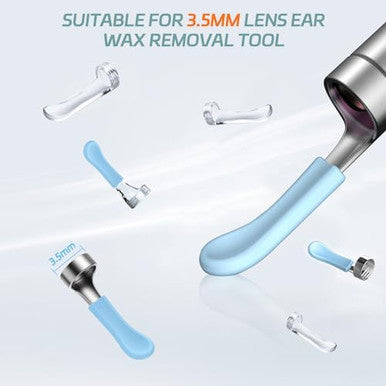 Bebird Tips Ear 12 Pieces Waterproof Silicone Ear Spoon For Ear Wax Removal Endoscope Bebird Original Ear Cleaner Tips Set For R1/ W3/R3/T15/X3/X17 Pro/D3Pro/T5 (Dia. 3.5Mm)
