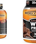 Bundle Of Body Fortress Super Advanced Whey Protein Powder Immune Support Vitamins C & D Plus Zinc Vanilla (3.9 Lbs) + Chocolate (1.78 Lbs)