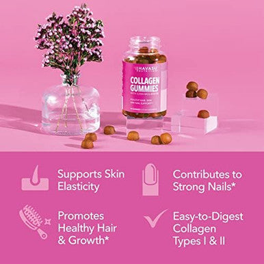 Collagen Gummies For Women And Men 2500Mcg Biotin Zinc Vitamin C & E To Promote Hair Skin & Nail Health Glp1 Nutritional Support Pectinbased Nongmo Lemon Flavor 1Month Supply
