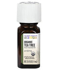 Aura Cacia 100 Pure Tea Tree Essential Oil Organic GC/MS Tested for Purity 7.4 ml 0.25 fl. oz. Melaleuca alternifolia