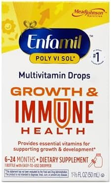 Enfamil Polyvisol Liquid Multivitamin Supplement For Infants And Toddlers 50 Ml Dropper Bottle
