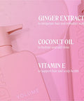 Monday Haircare Volume Conditioner 12Oz For Thin Fine And Oily Hair Made From Coconut Oil Ginger Extract & Vitamin E 100% Recyclable Bottles (354Ml) Pink (10436)