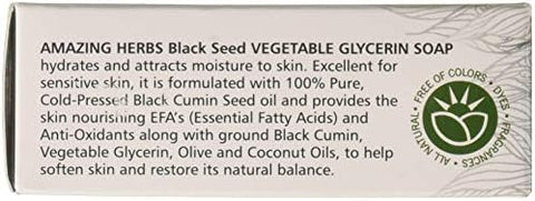 Amazing Herbs Black Seed Vegetable Glycerin Soap 4.25 Ounce