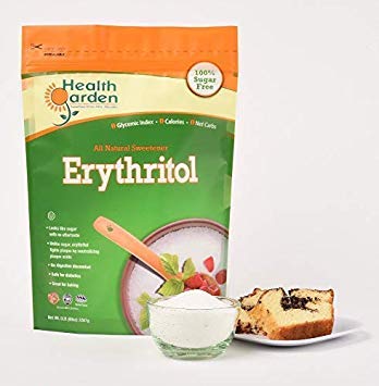 Health Garden Erythritol Sugar Free Sweetener - All Natural - Non GMO - Kosher- Keto Friendly (5 lbs)