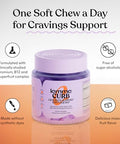 Lemme Curb Cravings Soft Chews - Manage Appetite Support Metabolism & Lean Body W/Clinically Studied Chromium Gymnema & B12 For Healthy Weight Management Mixed Berry