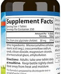 Carlson Chelated Zinc 30 mg Zinc Glycinate Chelate Supplement Superior Absorption Immune and Enzyme Support Antioxidant 250 Tablets