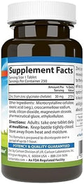 Carlson Chelated Zinc 30 mg Zinc Glycinate Chelate Supplement Superior Absorption Immune and Enzyme Support Antioxidant 250 Tablets