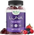 Nested Naturals Luna Melatonin Pack Of Two Bedtime Supplement For Adults Herbal Nighttime Sleeping Capsule Valerian Root With Chamomile Lemon Balm Nongmo Gluten