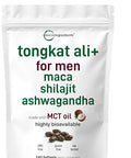 Micro Ingredients Tongkat Ali For Men With Maca Shilajit & Ashwagandha 240 Softgels With Mct Oil For Better Absorption Max Strength Eurycoma Longifolia Extract (Longjack) Non-Gmo Gluten Free